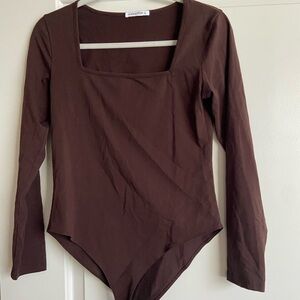 MANGOPOP Brown Bodysuit